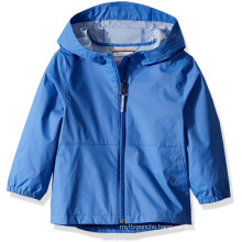 Easy to Fold Boys Girls Lightweight Breathable Raincoat Waterproof Hooded Rain Jacket Windbreaker